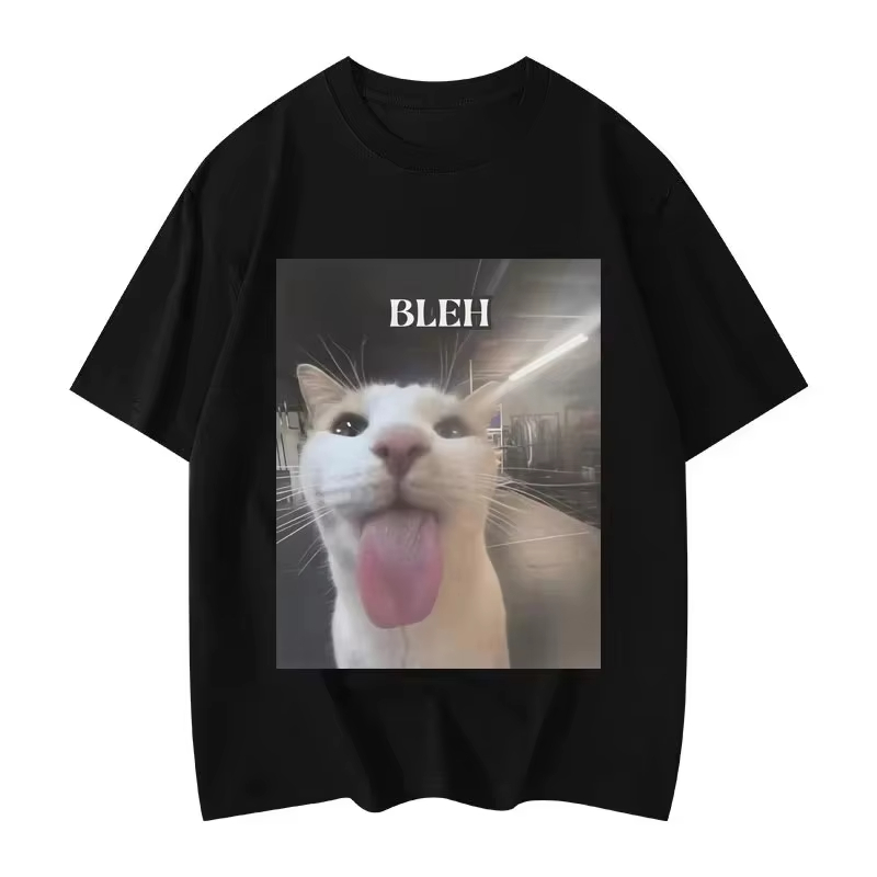 Winter Clothing Meme - Bleh Funny Cat Meme Graphic Printed