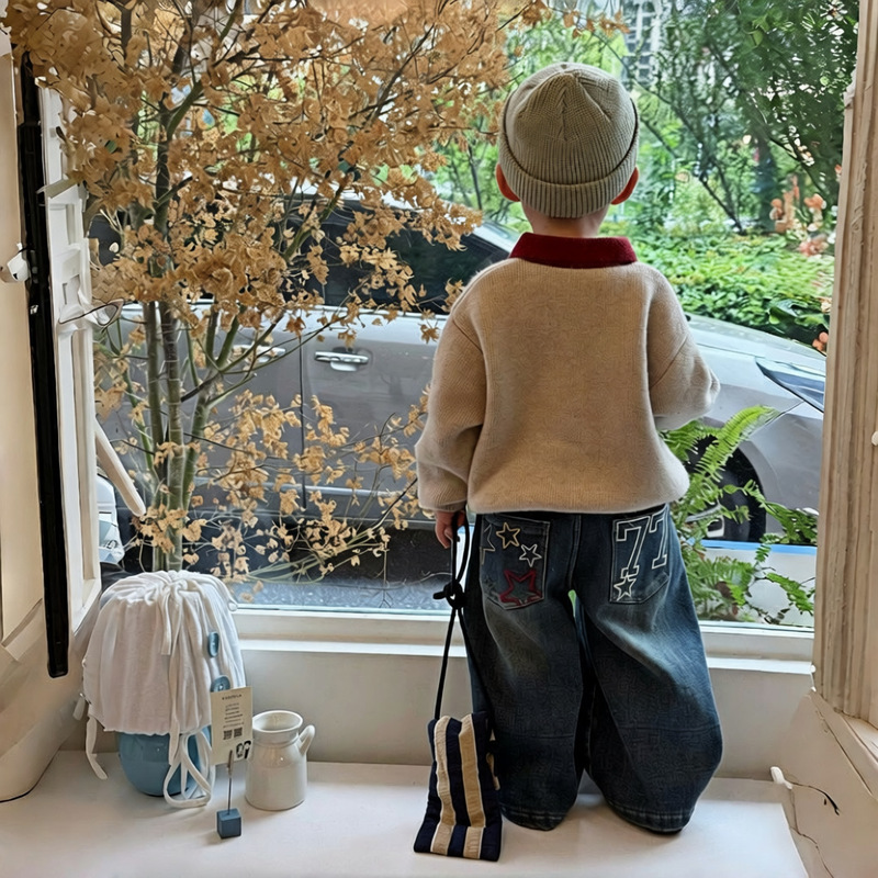 Boys' thickened warm sweater,  - Winter Clothing 1 Year Old review and price