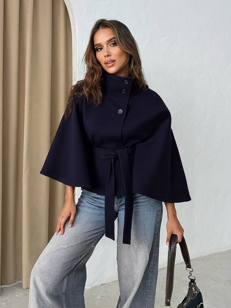 Elegant Wool Blend Cropped Coa - Wool Blend Coat review and price