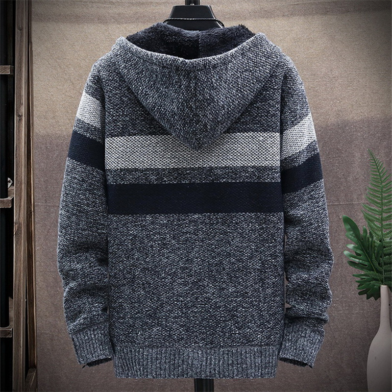 Men's Striped Sweater Coat Thi - Wool Blend Coat review and price