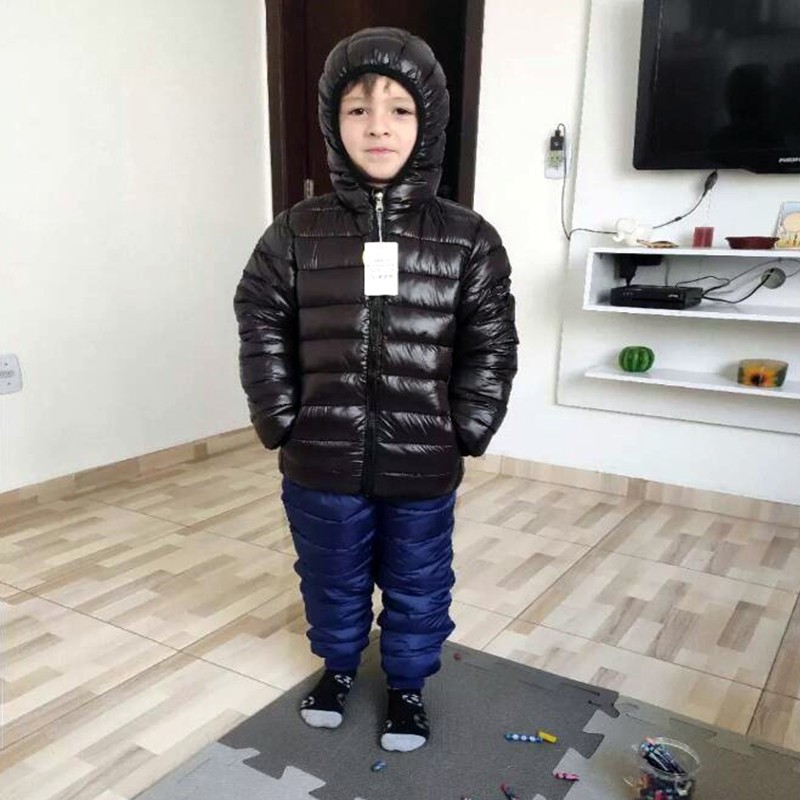 Hooded Lightweight Down Jacket - Winter Clothing Boys review and price
