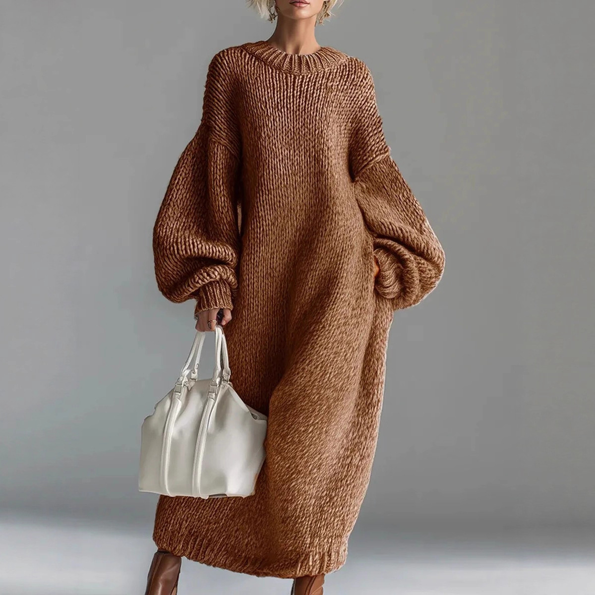 Lantern Sleeve Oversize Loose  - Winter Clothing H&M review and price