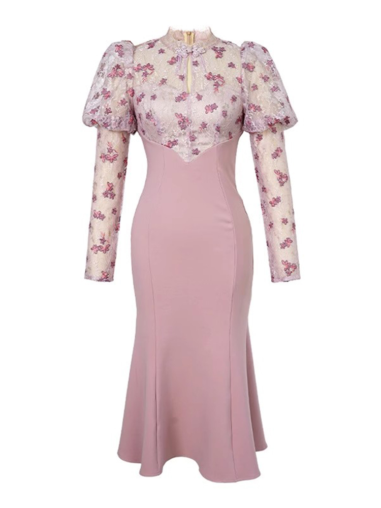 Spring Autumn Qipao Mermaid Lo - Winter Clothing H&M review and price