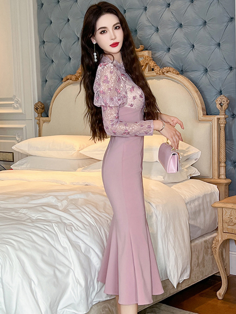 Spring Autumn Qipao Mermaid Lo - Winter Clothing H&M review and price