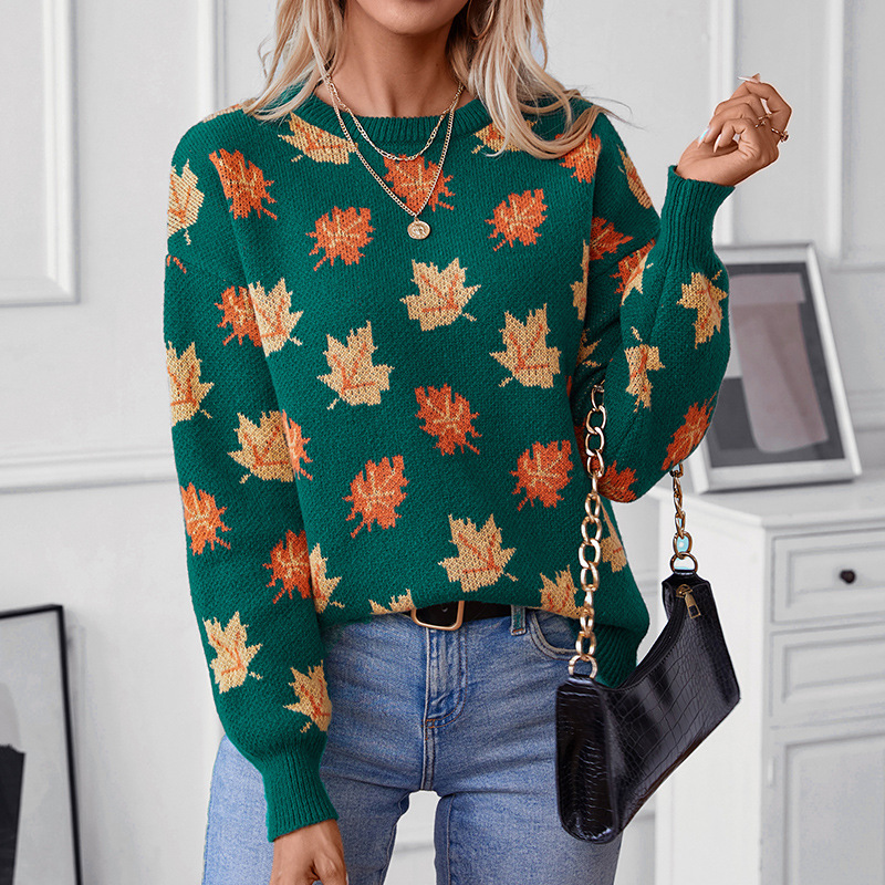 Autumn Winter Sweater Maple Le - Winter Clothing Europe review and price