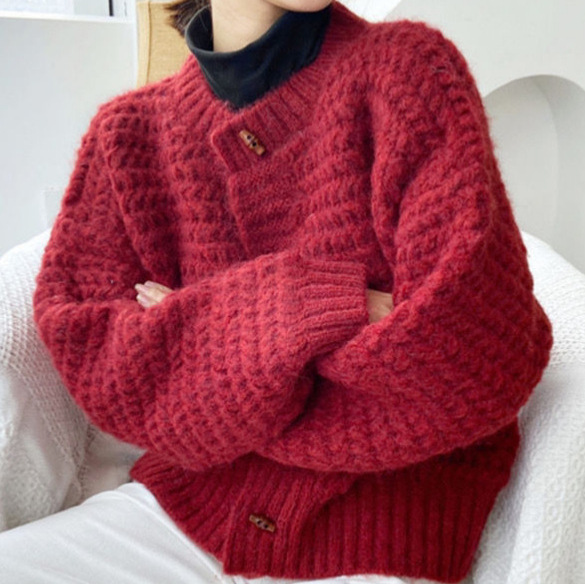 Women's Chunky Knit Cardigan,  - Wool Blend Coat review and price