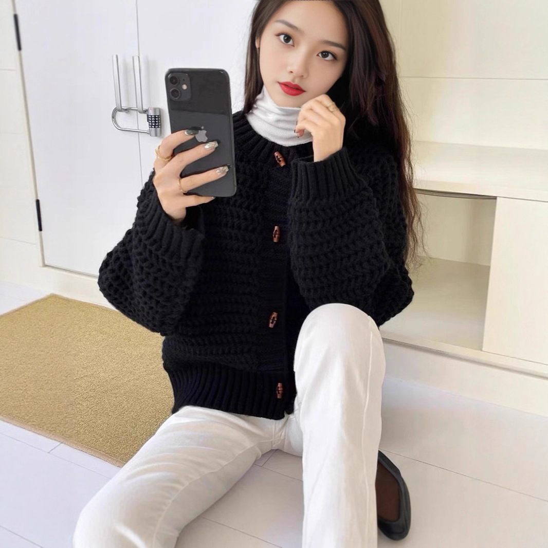 Women's Chunky Knit Cardigan,  - Wool Blend Coat review and price