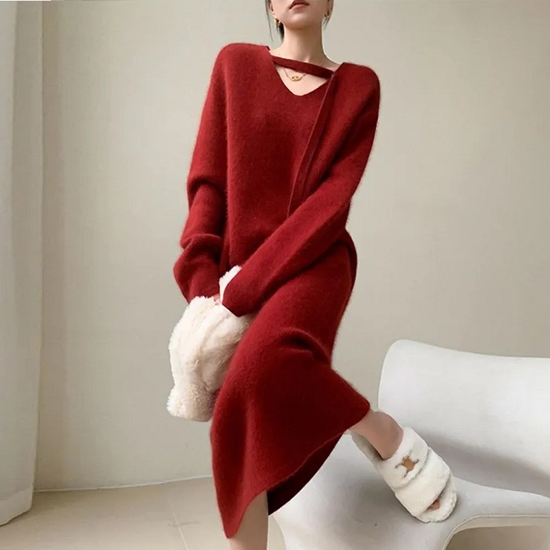 sweater dress for women 2025 n - Winter Clothing H&M review and price