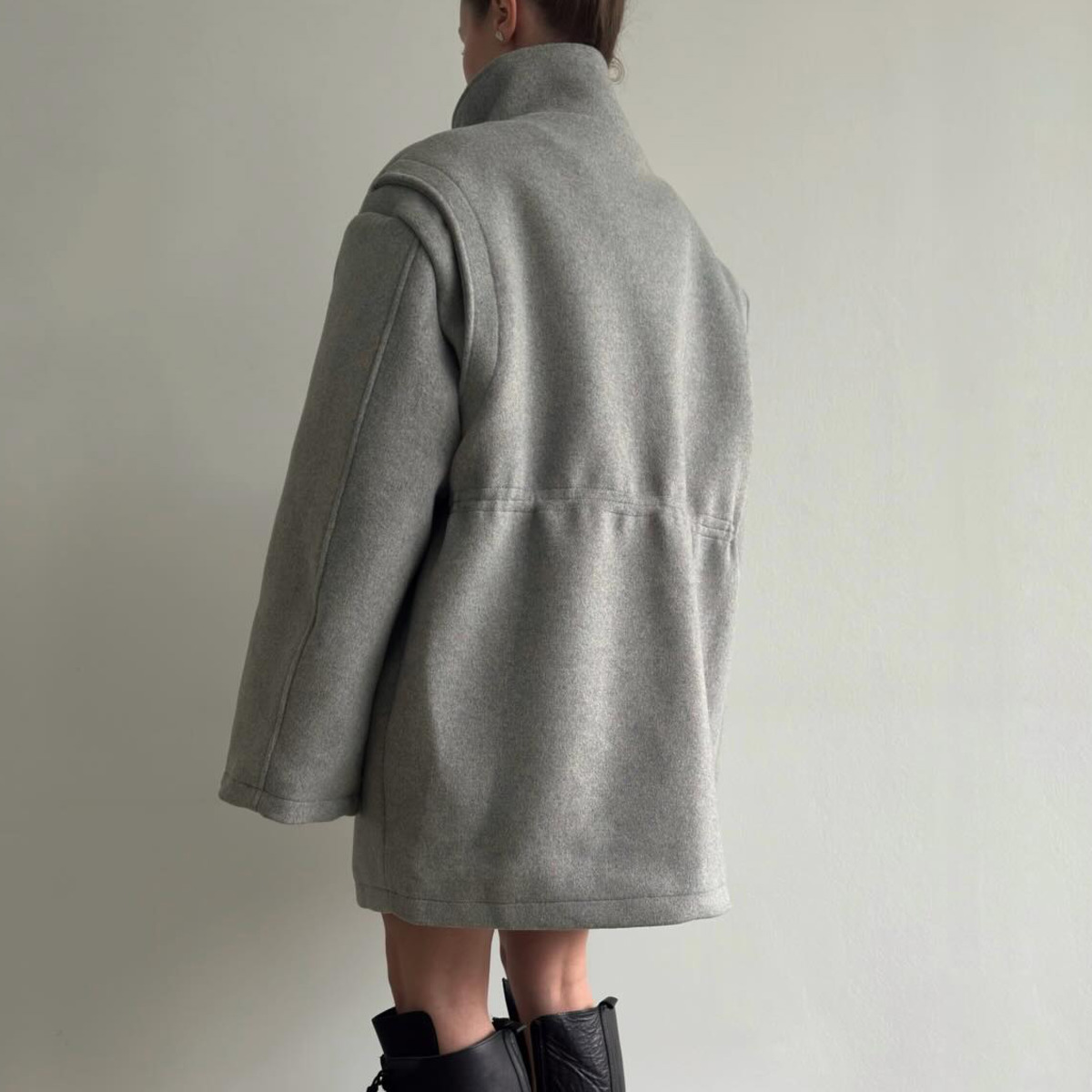 IG Women High Stand Collar Dra - Wool Blend Coat review and price