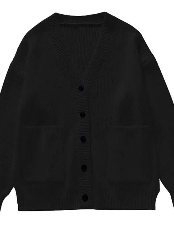 Loose Cardigan Women Long Slee - Wool Blend Coat review and price
