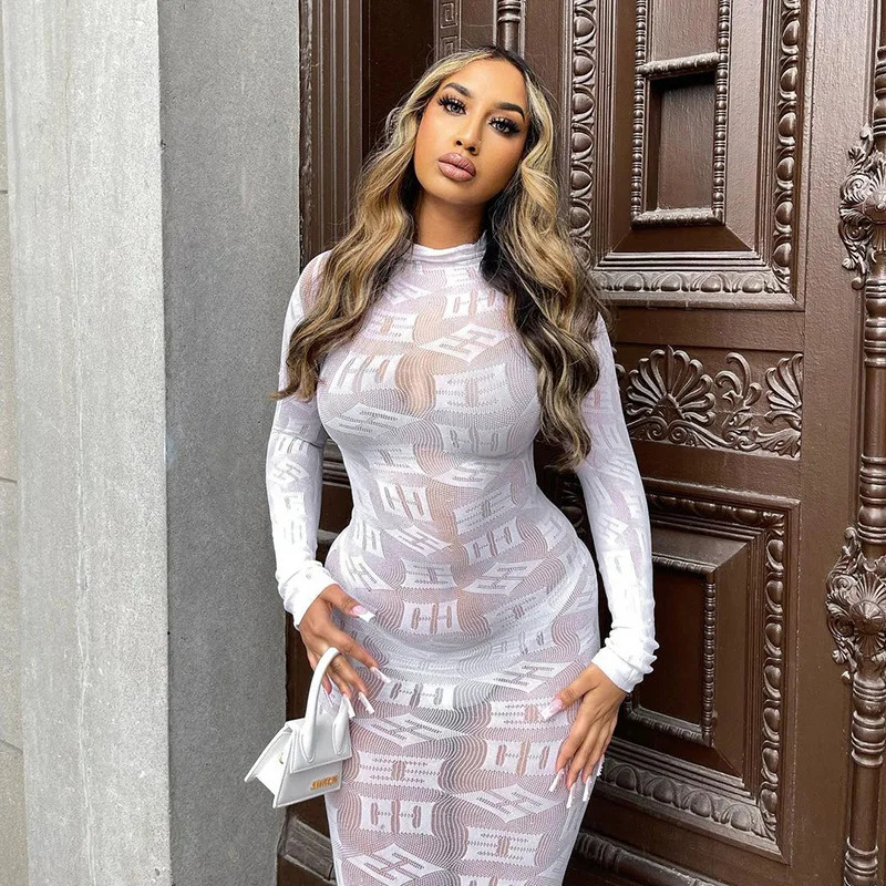 See Through Long Dress Women S - Winter Clothing H&M review and price