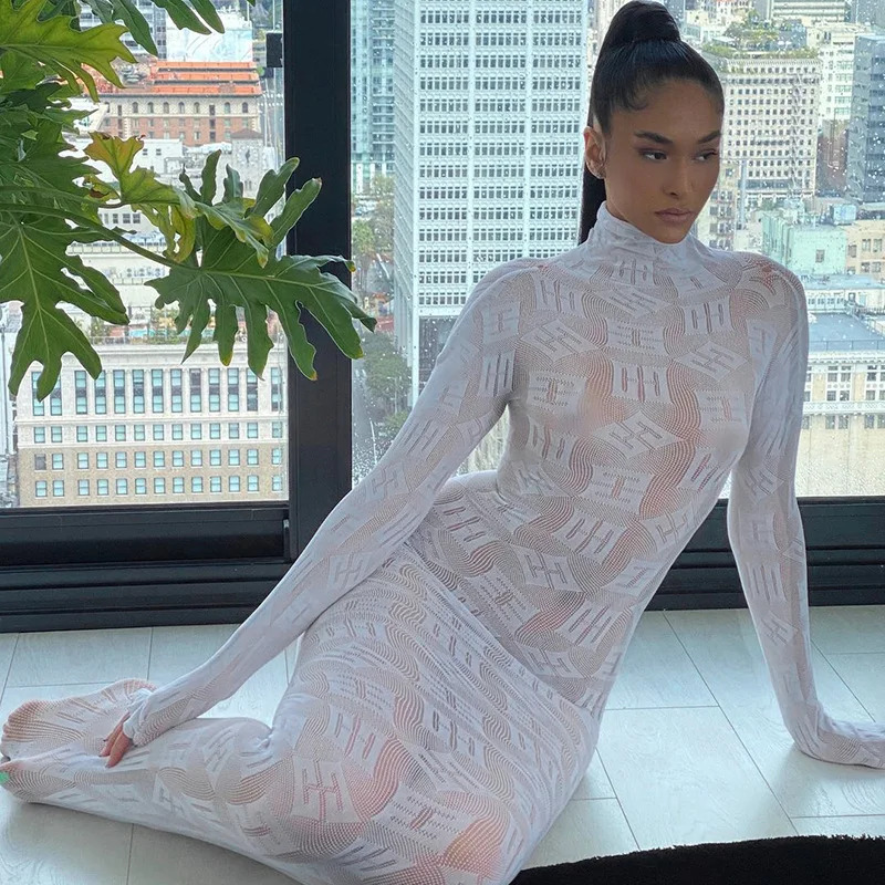 See Through Long Dress Women S - Winter Clothing H&M review and price